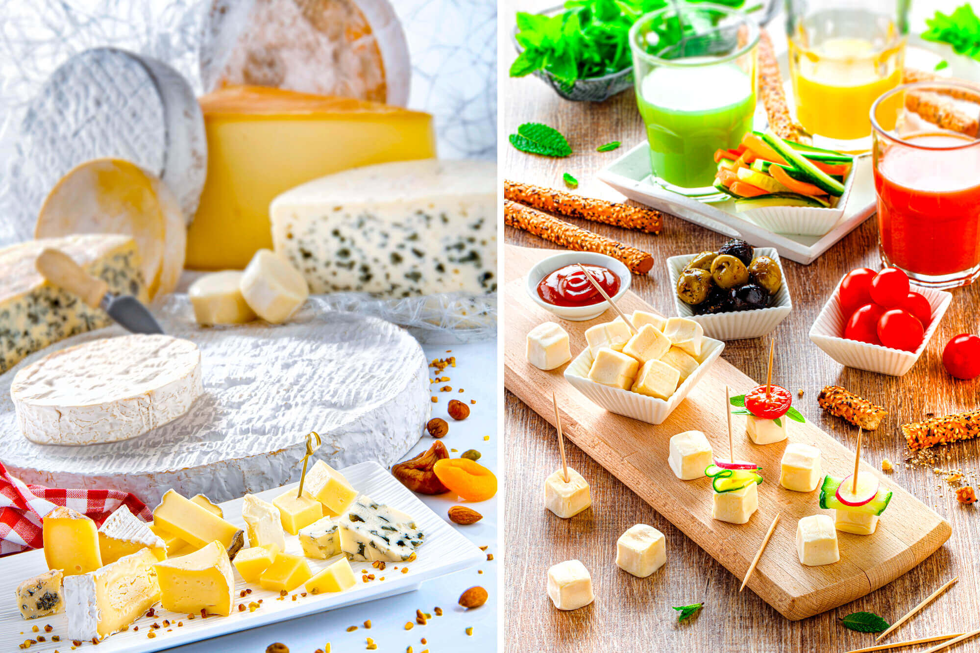 photo d'une gamme de fromages pour le groupe Even (Krill et Laïta) par Antoine Duchene photographe