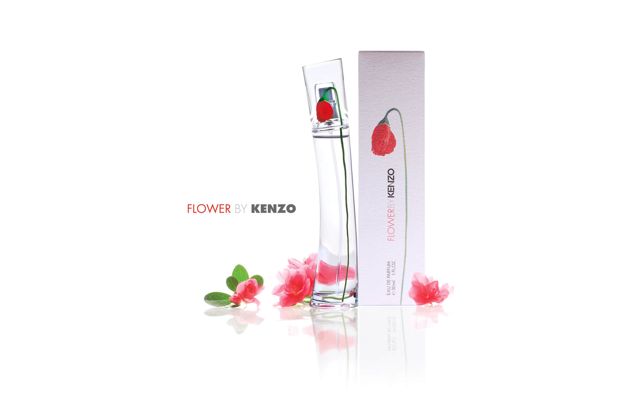 Mise en valeur du parfum Flower de la maison Kenzo, Antoine Duchene photographe publicitaire